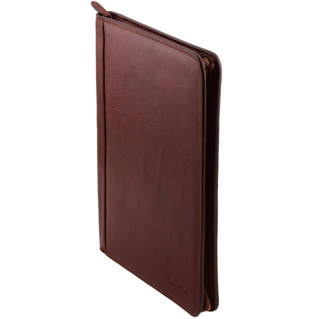 Black Leather Document Case with Ring Binder Z142212