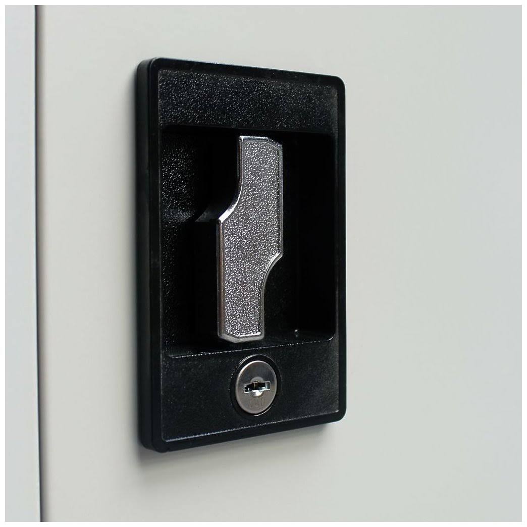 Steel Gray Office Cabinet Q8458