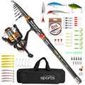 Telescopic Fishing Rod Spinning Reel Combo Set K54266