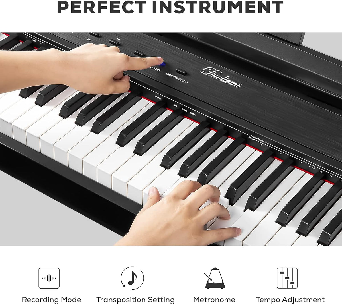 88 Key Full Size Weighted Digital Piano with Sustain Pedal Y21254