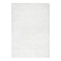 White Plush Shag Runner X257