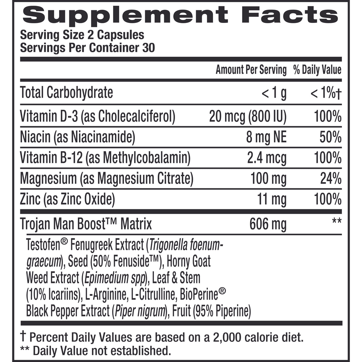 Man Boost Supplement - 60 Count S535