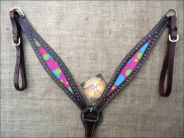 Dark Brown Leather Horse Breast Collar L1317