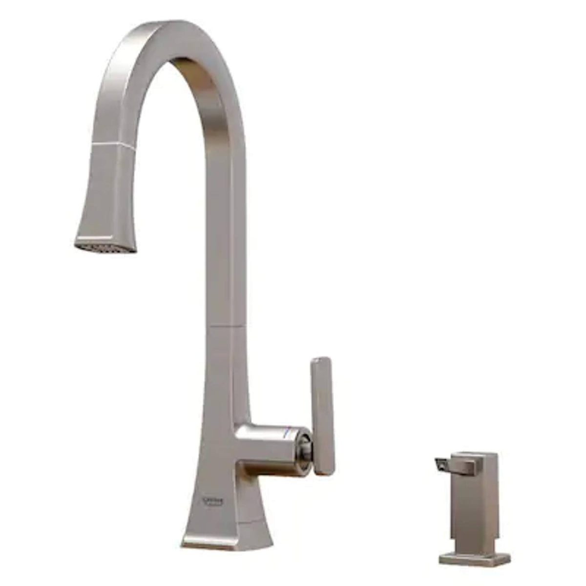 Stainless Steel 1-Handle Pull-Down Kitchen Faucet I12591