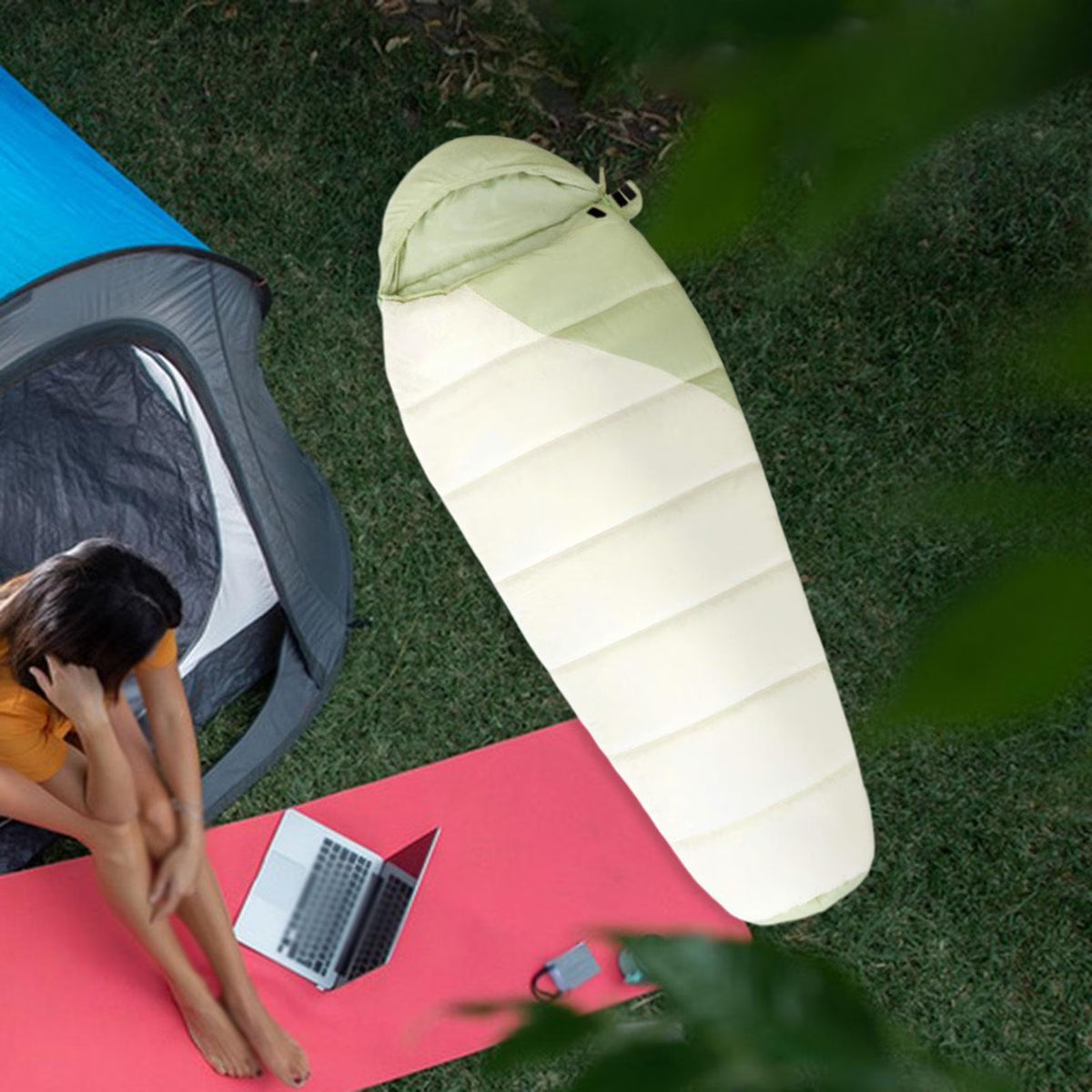 Cold Weather Down Mummy Sleeping Bag U947271