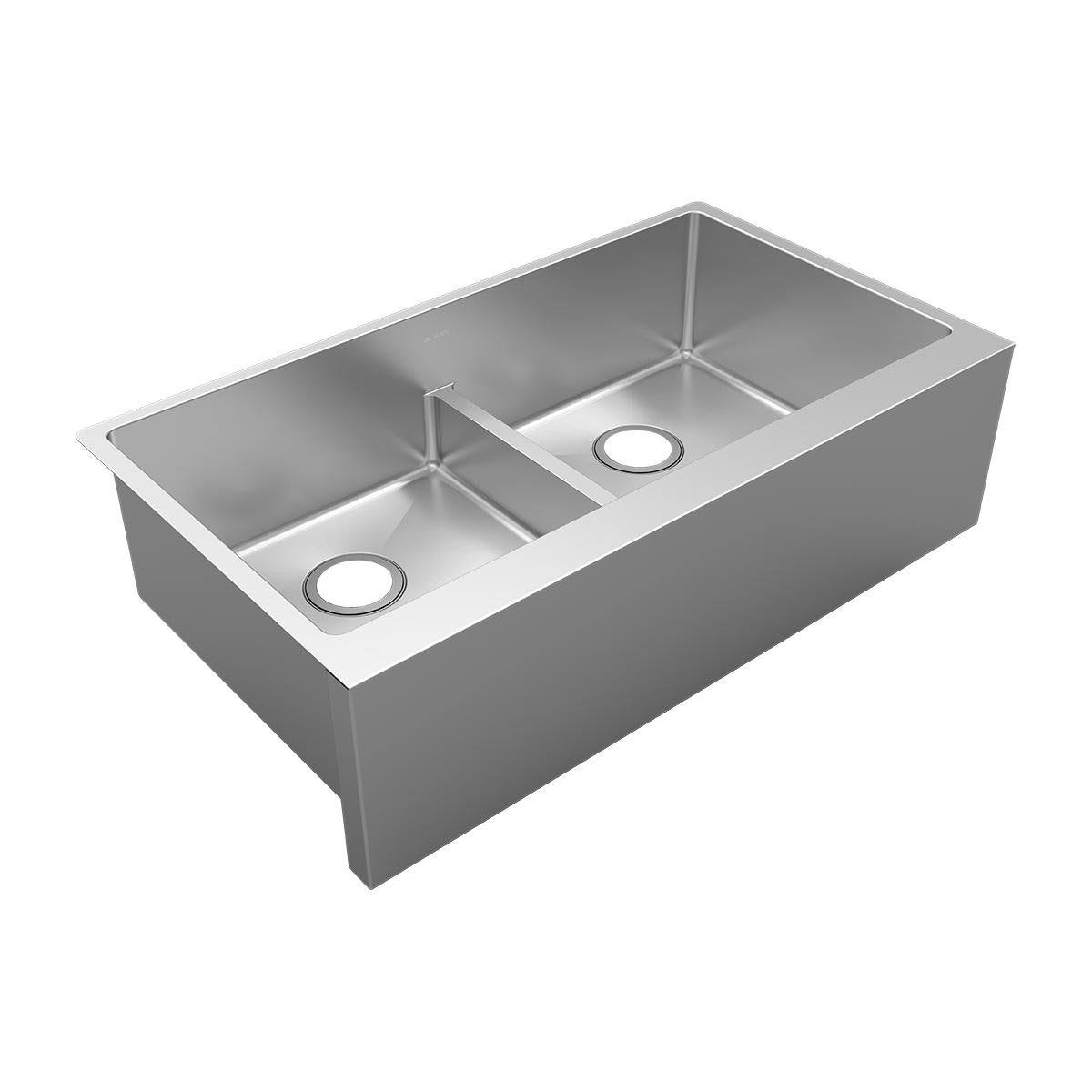 Farmhouse Double Basin Stainless Steel Kitchen Sink E683074