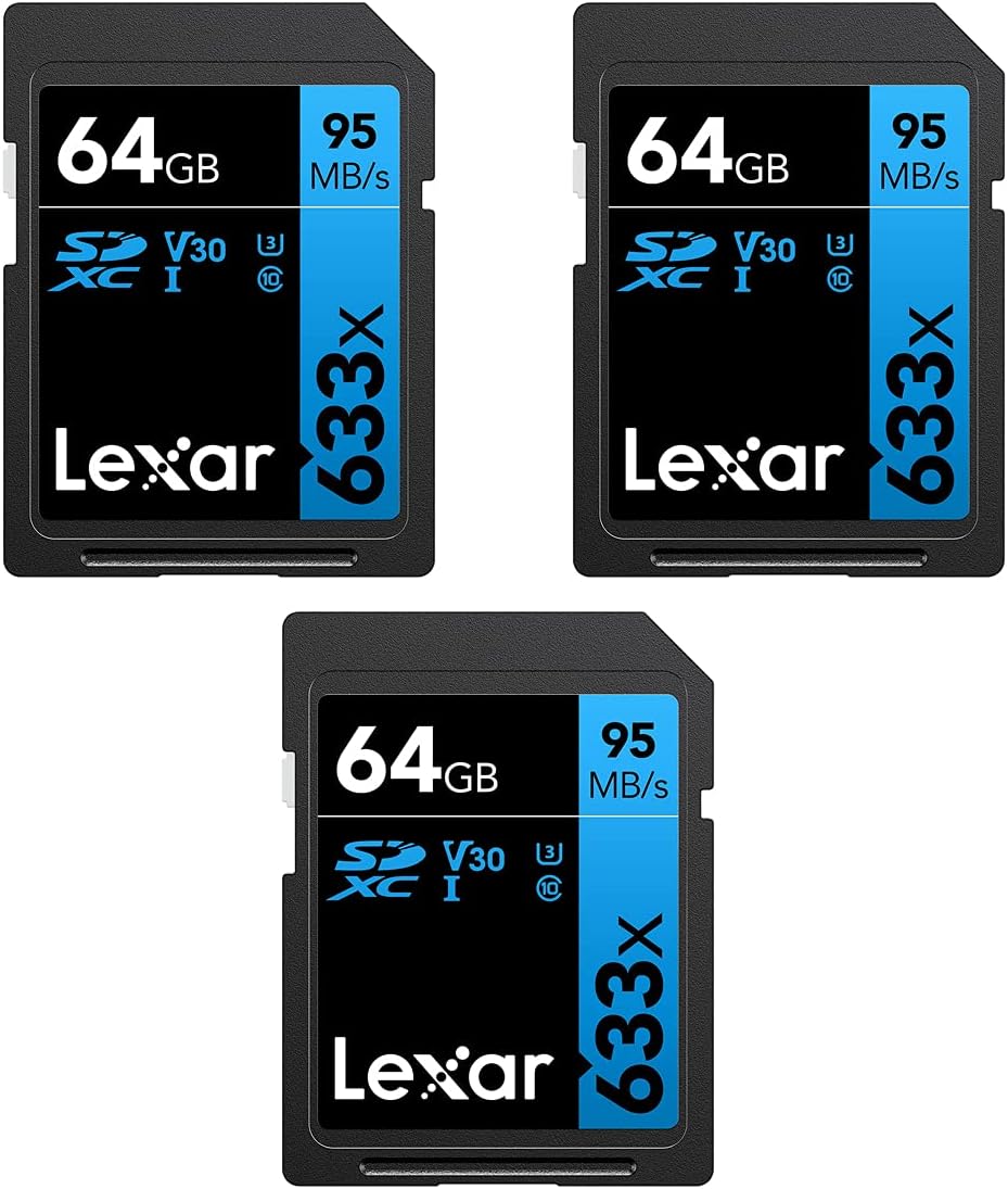 64GB SDXC Memory Card 3-Pack Z204403