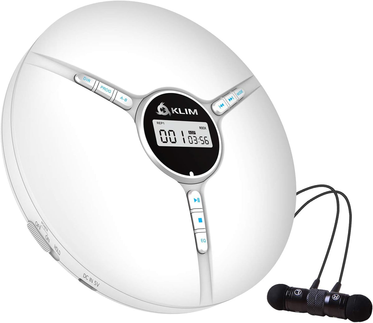 Portable CD Player with Built-in Battery, Black, Pack of 2 I5597