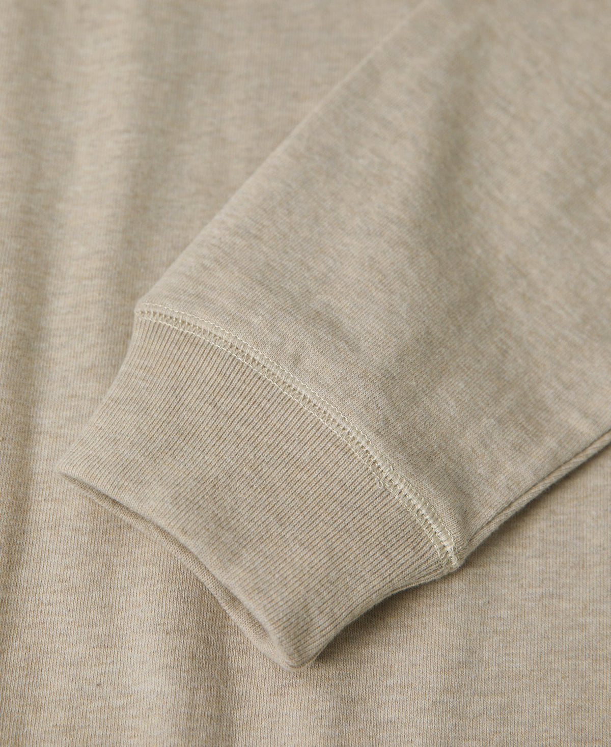 Loopwheel Long Sleeve Cotton T-Shirt